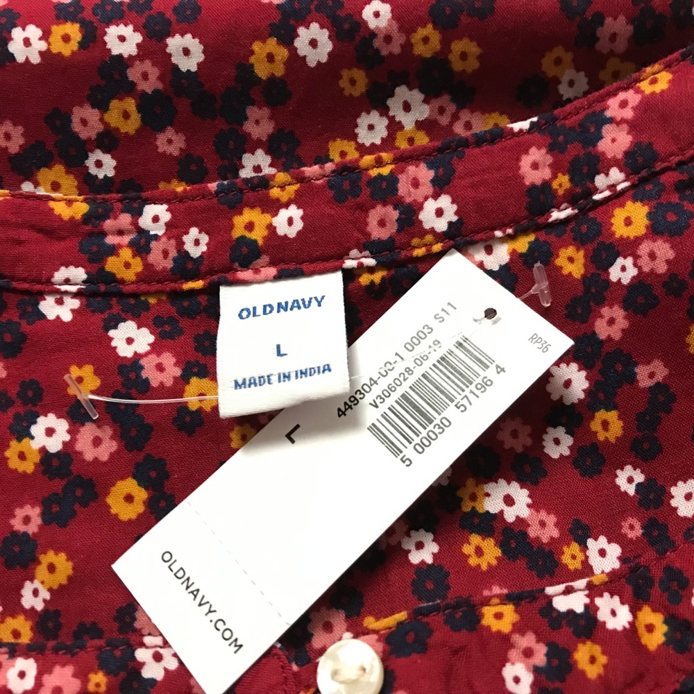 Old Navy Women's Tunic Top Cotton Blend Size L New - Picture 4 of 5